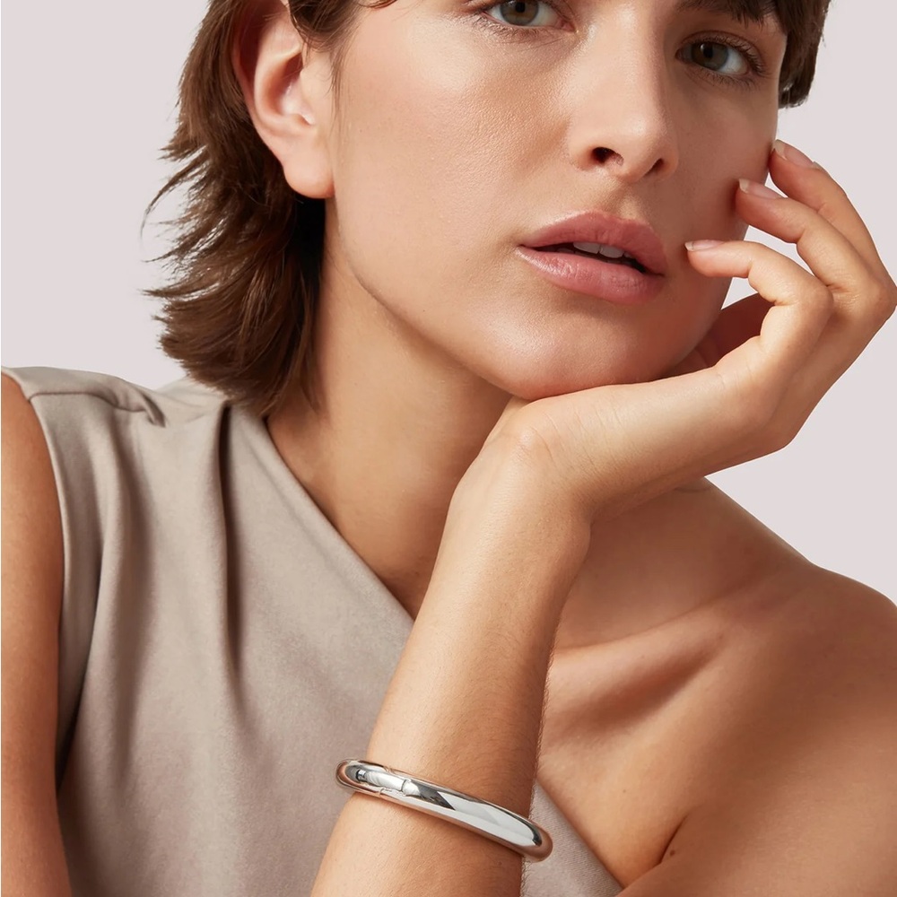 Jenny Bird Gia Mega Bangle - Silver